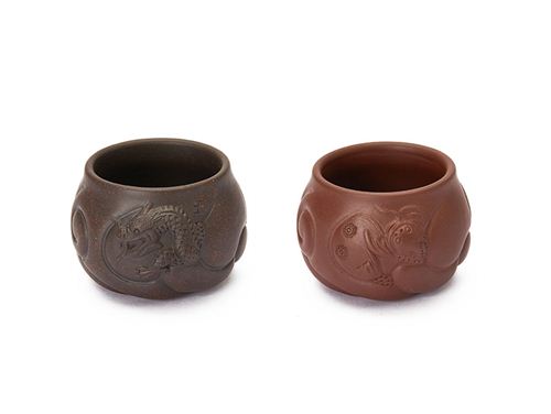 龙门·紫砂对杯