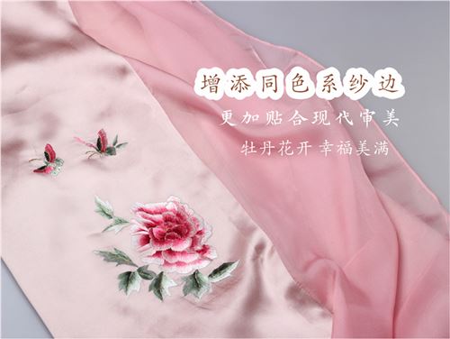 时尚汉绣丝巾