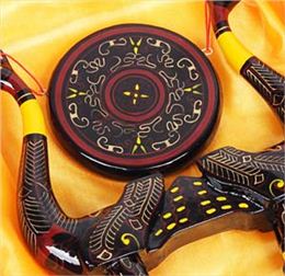 楚漆器 虎座凤架鼓