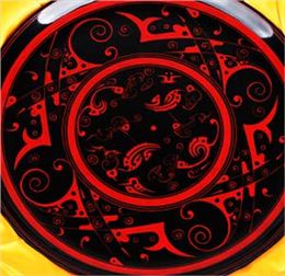 楚漆器 凤纹漆盘