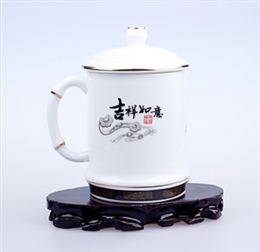 吉祥如意 竹节品茶杯